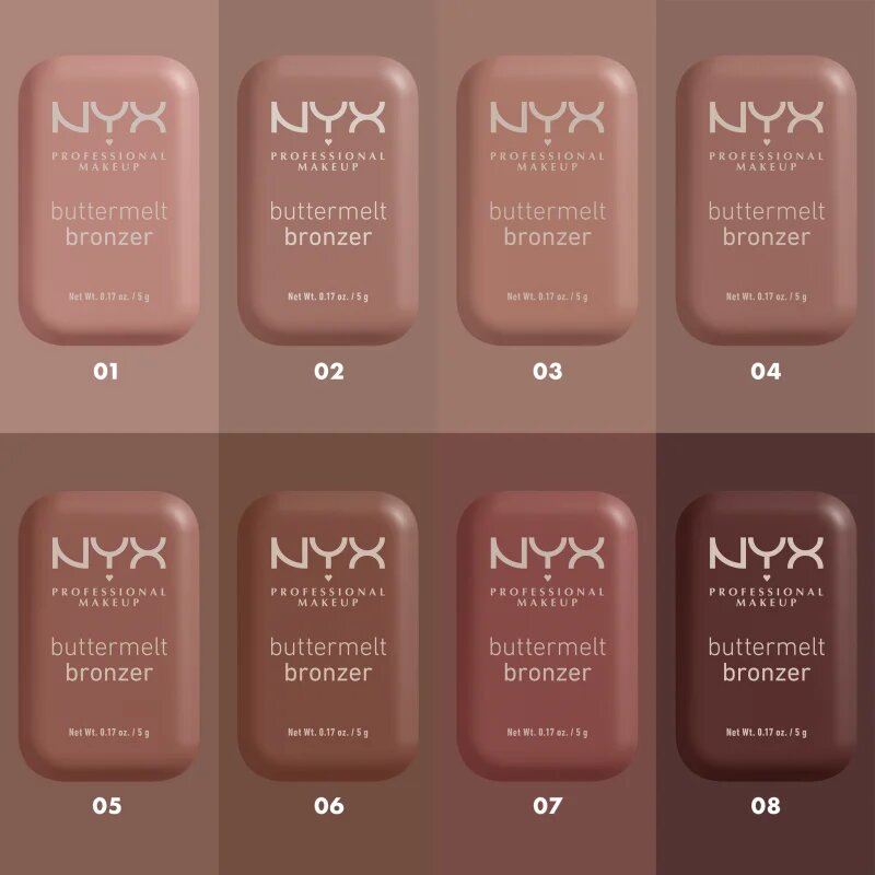NYX Professional Makeup Buttermelt Bronzer autobronzant culoare 02 All Buttad Up 5 g