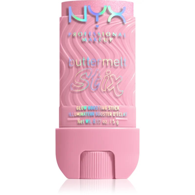 NYX Professional Makeup Buttermelt Glow Stix Stick Strălucire culoare 04 My Melt Era 5 g