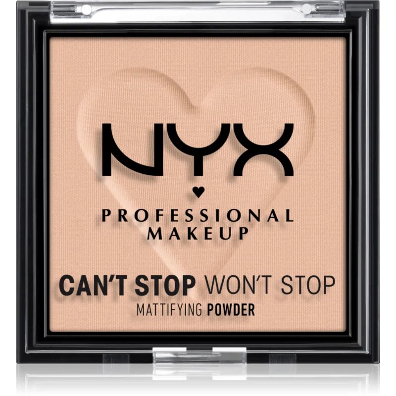 NYX Professional Makeup Can't Stop Won't Stop Mattifying Powder pudra matuire culoare 04 Meduim 6 g