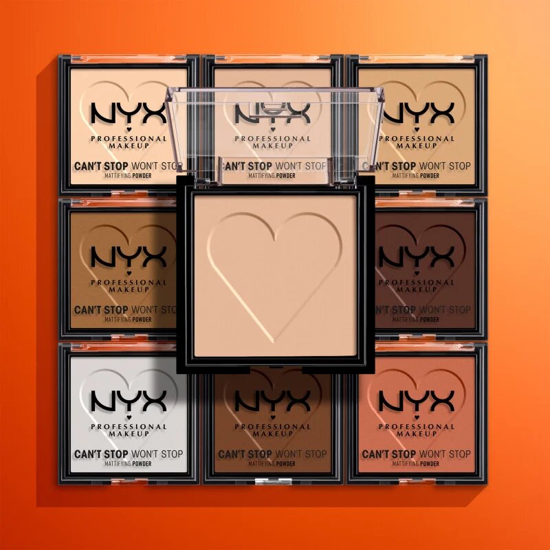 NYX Professional Makeup Can't Stop Won't Stop Mattifying Powder pudra matuire culoare 11 Bright Translucent 6 g