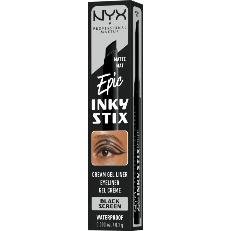 NYX Professional Makeup Epic Inky Stix eyeliner-gel culoare 01 Black Screen 0.1 g