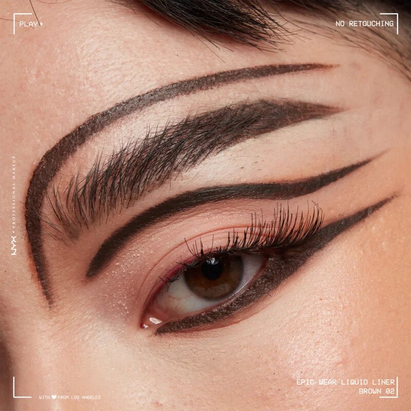 NYX Professional Makeup Epic Wear Liquid Liner tuș lichid pentru ochi cu efect mat culoare 02 Brown 3.5 ml