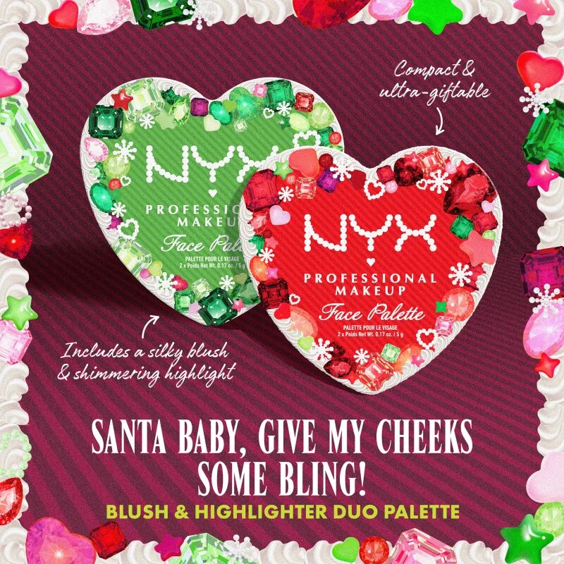 NYX Professional Makeup Face Palette Xmas paleta pentru fata multifunctionala culoare 02 10 g