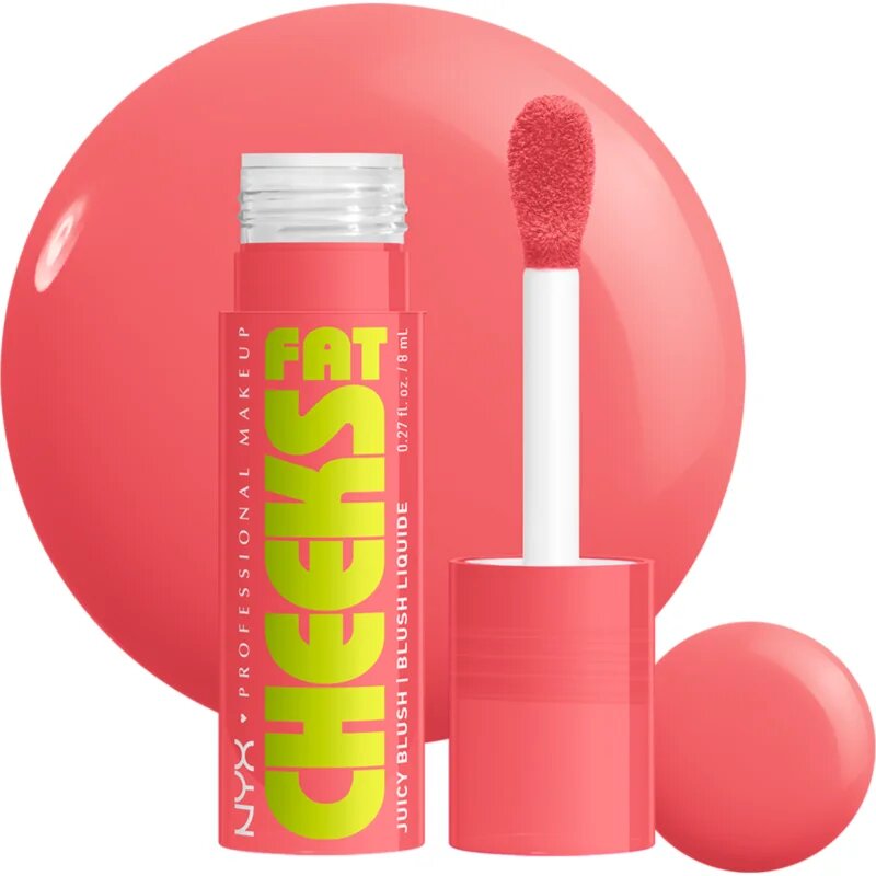 NYX Professional Makeup Fat Cheeks Juicy Blush fard de obraz lichid culoare 02 Fig Fizz 8 ml