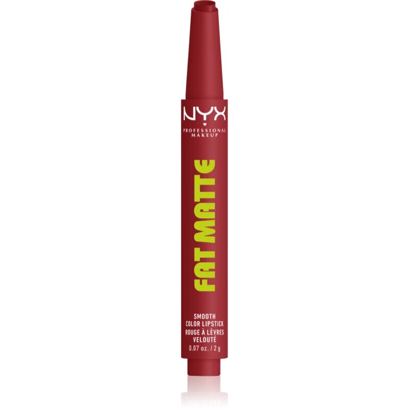 NYX Professional Makeup Fat Matte balsam de buze cu efect matifiant Mauve Cloud 2 g
