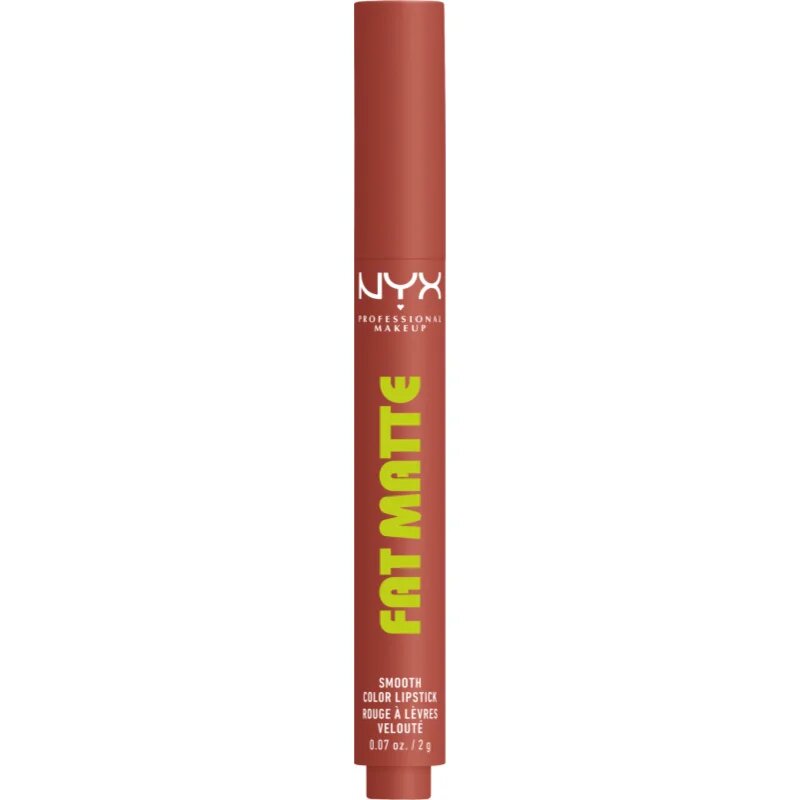 NYX Professional Makeup Fat Matte balsam de buze cu efect matifiant Rose Robe 2 g