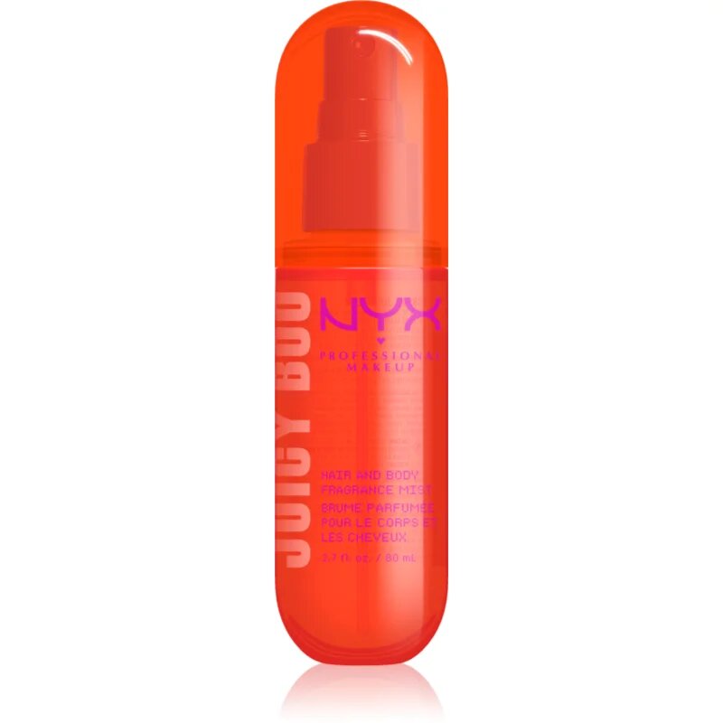 NYX Professional Makeup Fat Oil Body brumă parfumată de par si de corp cu parfum Juicy Boo 160 ml