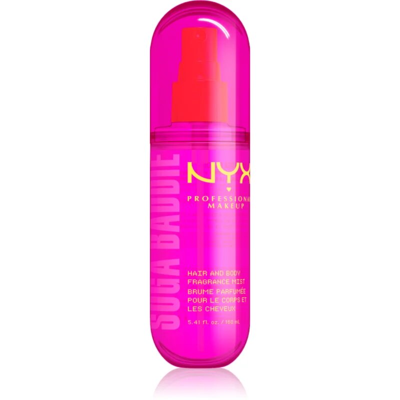 NYX Professional Makeup Fat Oil Body brumă parfumată de par si de corp cu parfum Suga Baddie 160 ml
