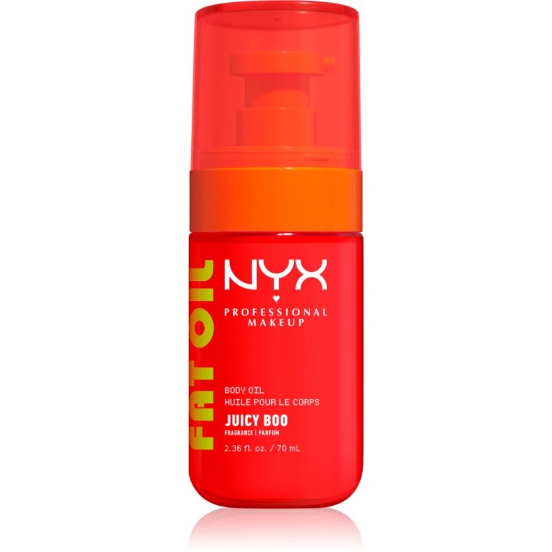 NYX Professional Makeup Fat Oil Body Ulei de corp hranitor ofera hidratare si stralucire cu parfum Juicy Boo 70 ml