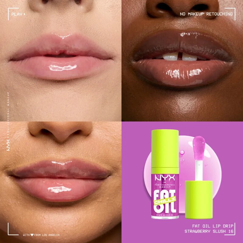 NYX Professional Makeup Fat Oil Chillz ulei pentru buze cu efect racoritor culoare 4.8 ml