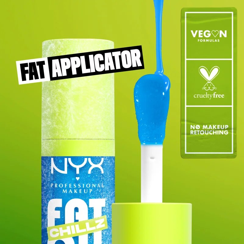 NYX Professional Makeup Fat Oil Chillz ulei pentru buze cu efect racoritor culoare Polar Peppermint 4.8 ml