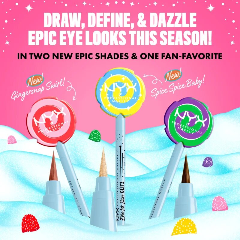 NYX Professional Makeup Gingerbaddie Land Candy Swirl eyeliner khol culoare 02 Milk Chocolate 1 buc