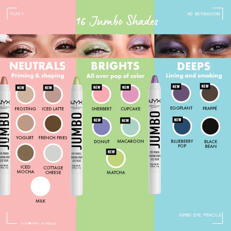 NYX Professional Makeup Jumbo eyeliner khol culoare JEP601 Black Bean 5 g