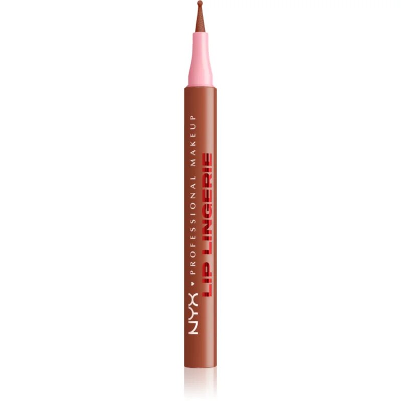 NYX Professional Makeup Lip Lingerie repara buzele pentru un efect de lunga durata culoare 02 Naughty Nude 1 ml