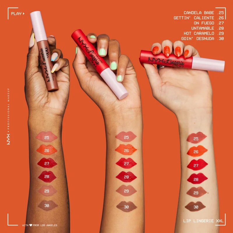 NYX Professional Makeup Lip Lingerie XXL ruj de buze lichid cu finisaj matifiant culoare 25 - Candela Babe 4 ml