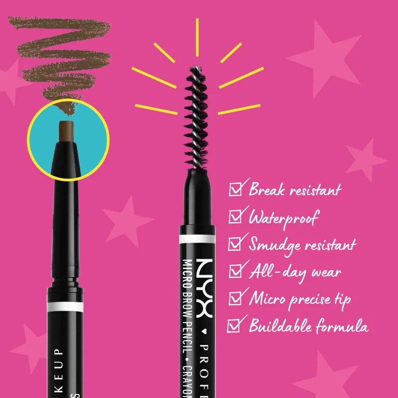 NYX Professional Makeup Micro Brow Pencil creion pentru sprancene culoare 05 Ash Brown 0.09 g