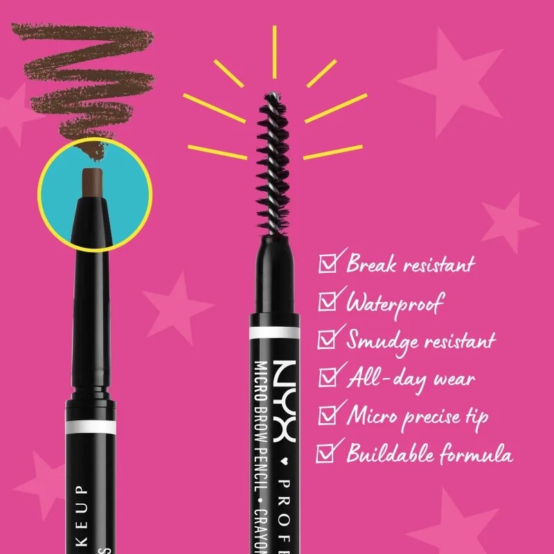 NYX Professional Makeup Micro Brow Pencil creion pentru sprancene culoare 06 Brunette 0.09 g