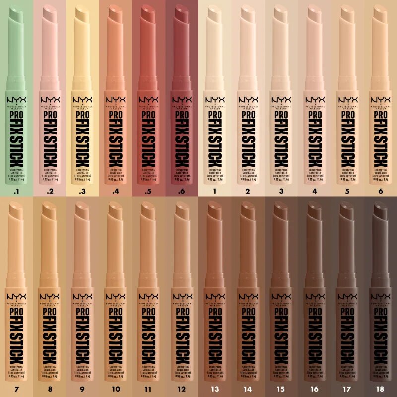 NYX Professional Makeup Pro Fix Stick Corector unificator culoare 02 Fair 16 g