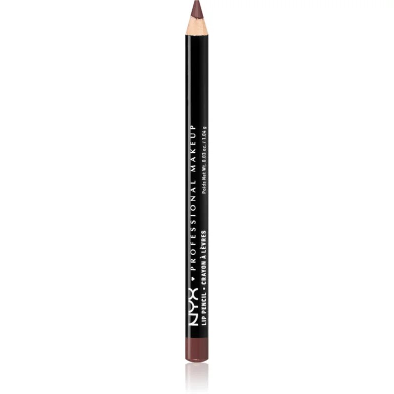 NYX Professional Makeup Slim Lip Pencil creion de buze cu trasare precisă culoare Nutmeg 1 g