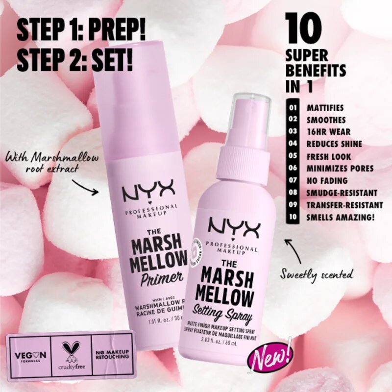 NYX Professional Makeup The Marshmellow Setting Spray fixator make-up 60 ml