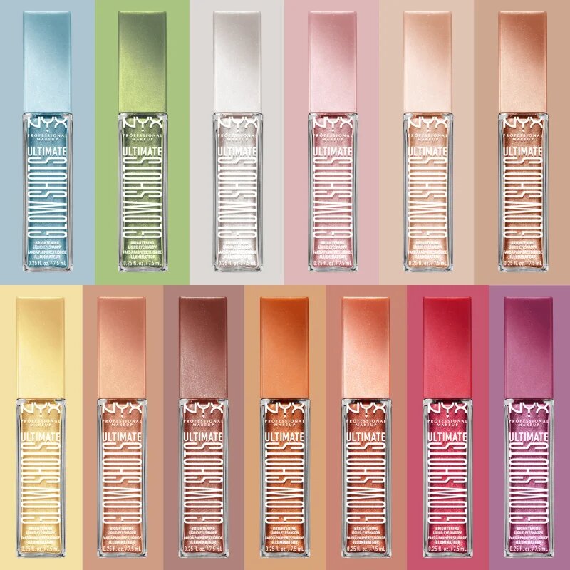 NYX Professional Makeup Ultimate Glow Shots farduri de ochi lichide cu sclipici culoare 03 Come Thru Coconut 7.5 ml