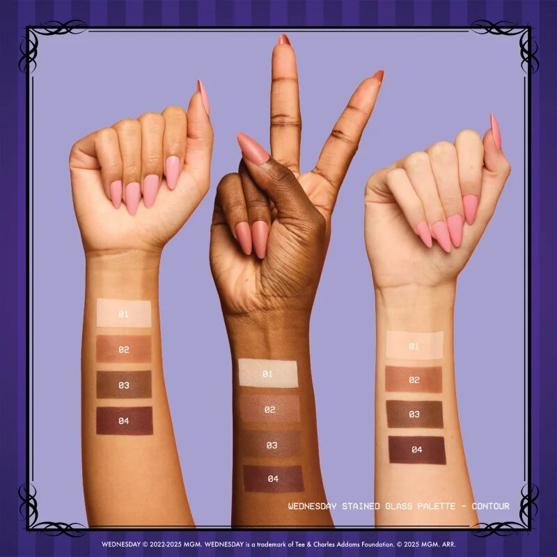 NYX Professional Makeup Wednesday Contour Palette Patela pentru conturul fetei 4x2.88 g