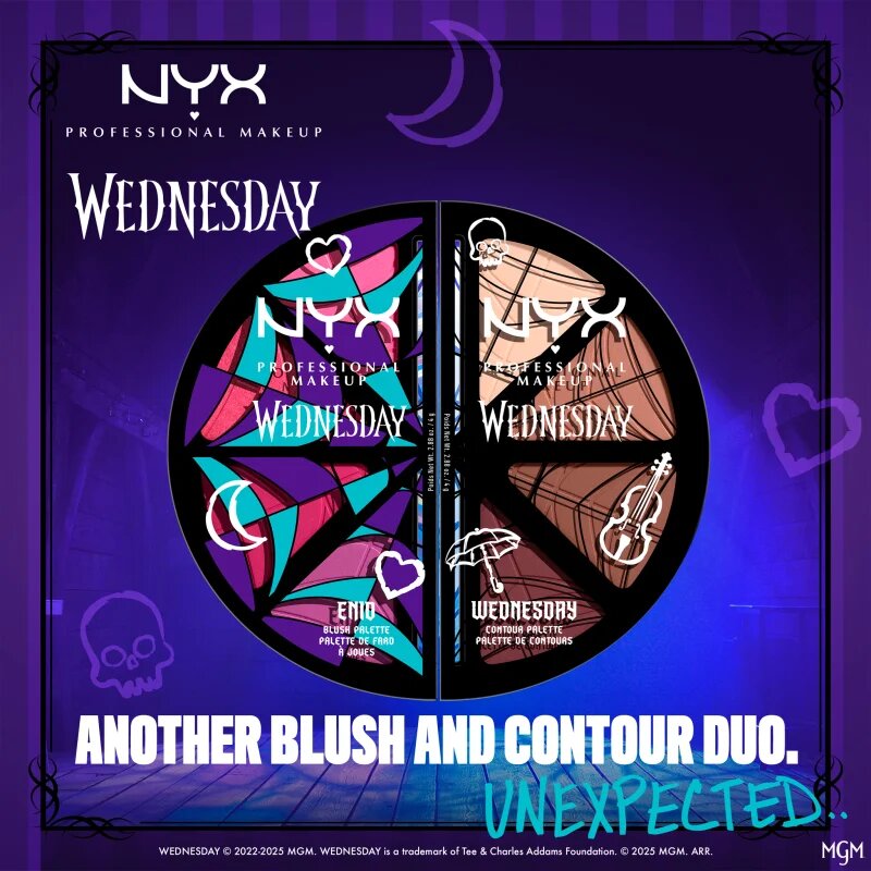 NYX Professional Makeup Wednesday Contour Palette Patela pentru conturul fetei 4x2.88 g