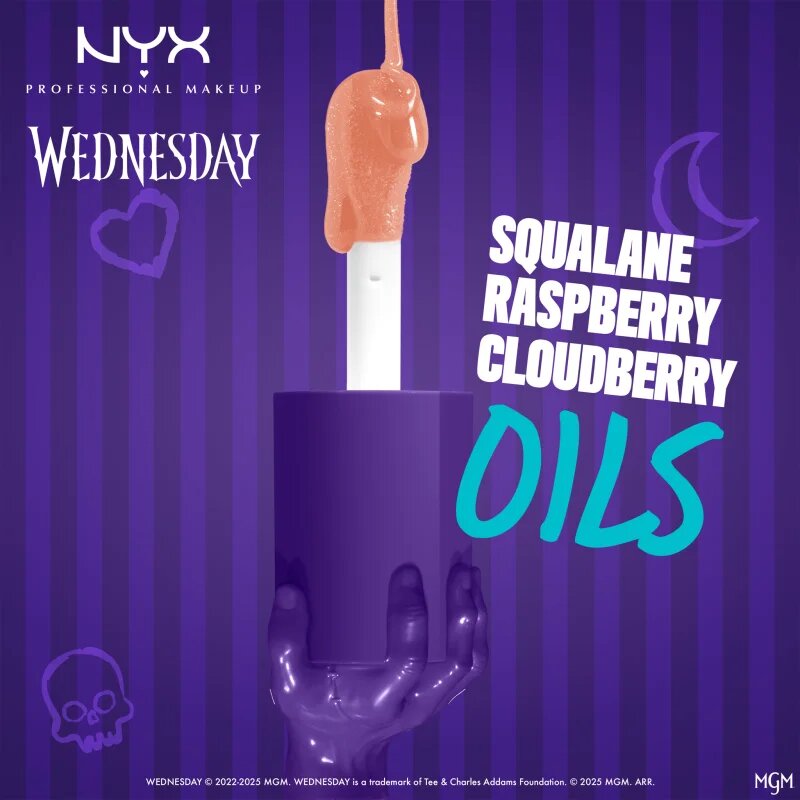 NYX Professional Makeup Wednesday Mystery Lip Oil ulei pentru buze culoare 03 Moon Shifted 4.8 ml
