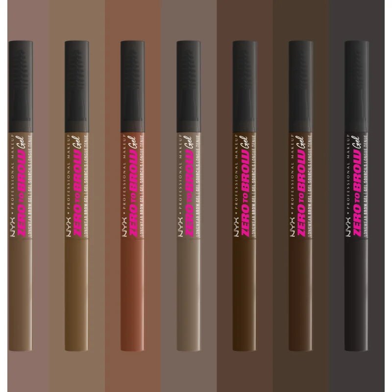 NYX Professional Makeup Zero To Brow Gel gel pentru sprancene cu aplicator culoare 07 Espresso 2 ml