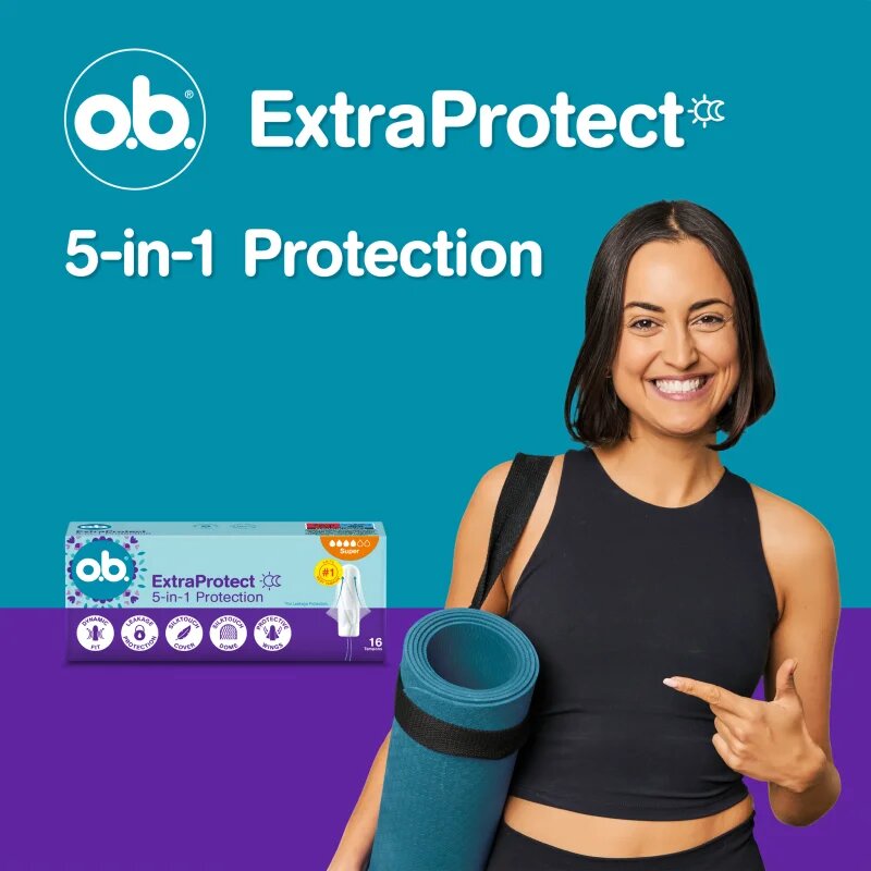 o.b. Extra Protect Super tampoane 16 buc