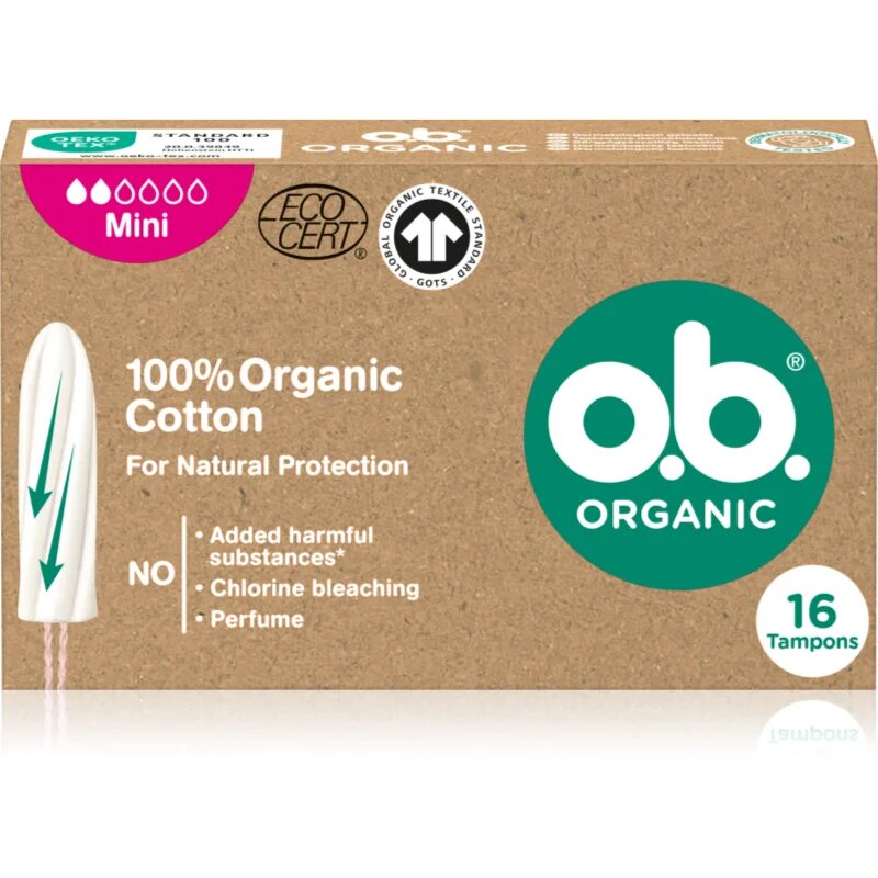 o.b. Organic Mini tampoane 16 buc