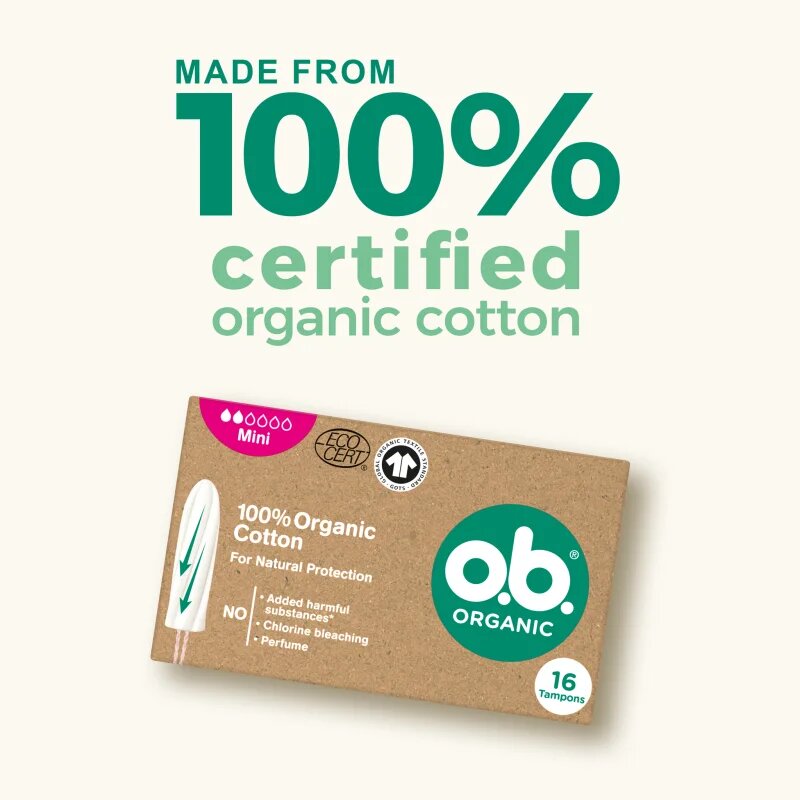 o.b. Organic Mini tampoane 16 buc