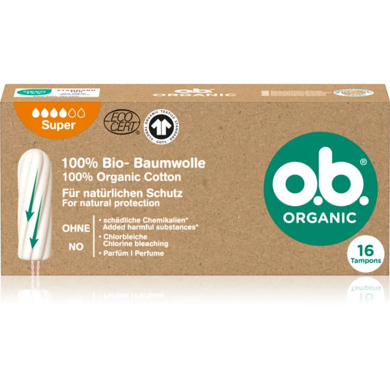 o.b. Organic Super tampoane 16 buc