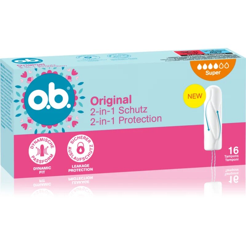 o.b. Original Super tampoane în caz de menstruație puternică 16 buc