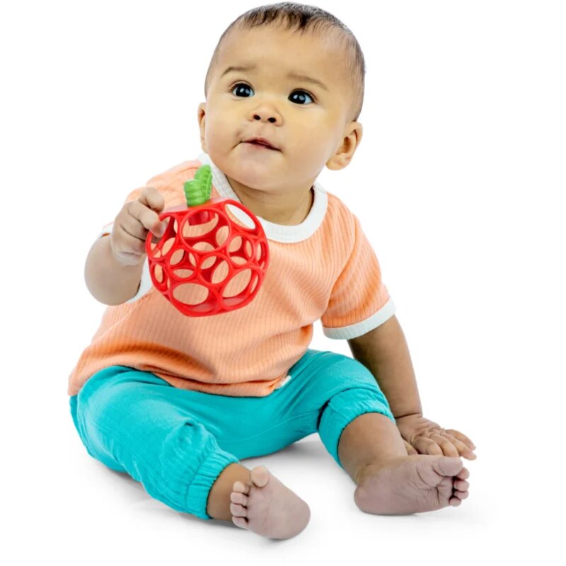 Oball Teether My Own™ jucărie pentru dentiție Apple 1 buc