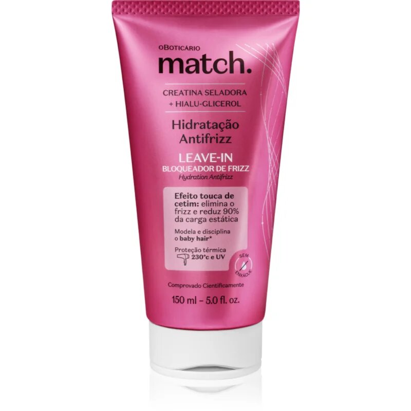 Match. Anti-Frizz balsam (nu necesita clatire) cu efect de hidratare 150 ml