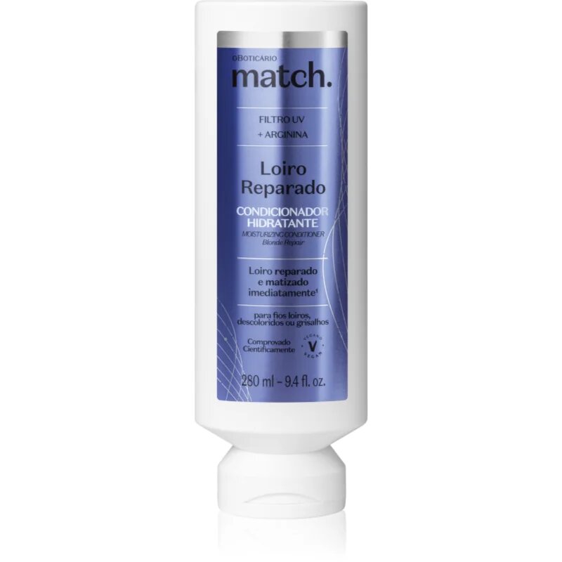 oBoticário Match. Blonde Repair balsam regenerator pentru par blond 280 ml