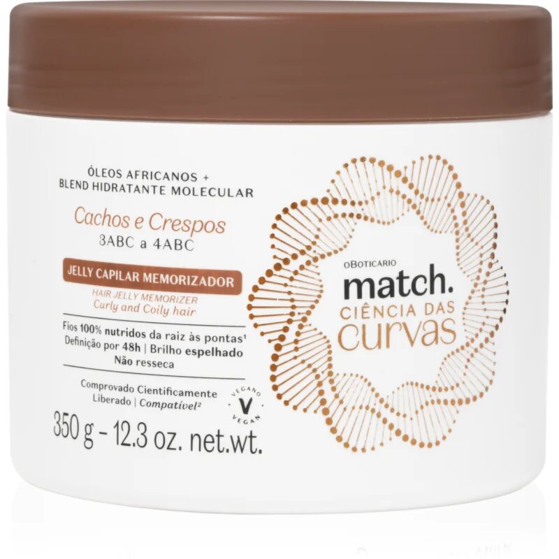 oBoticário Match gel pentru păr creț 350 g