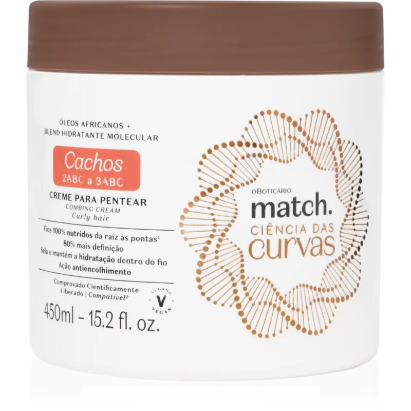 Match. Science of Curves ingrijire leave-in pentru par usor de pieptanat 450 ml