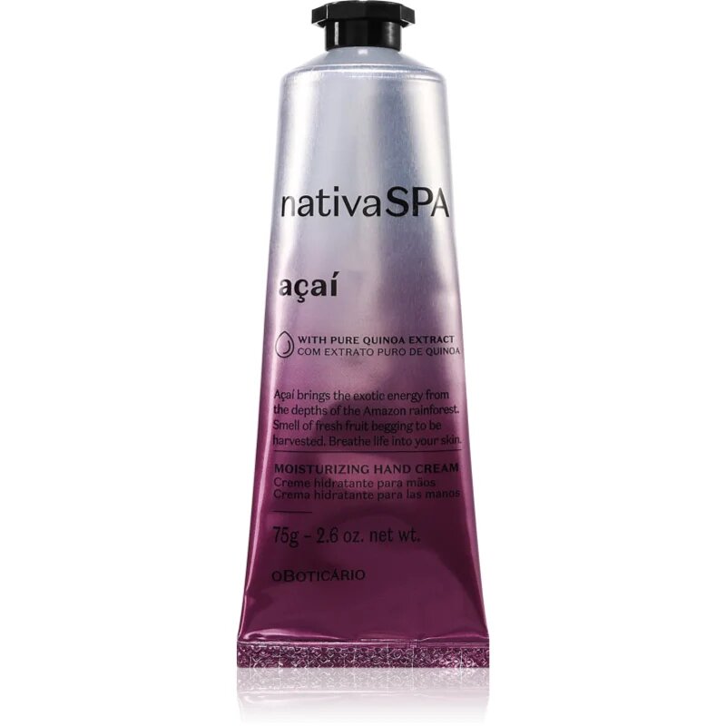 oBoticário Nativa SPA Acai crema de maini hidratanta 75 g