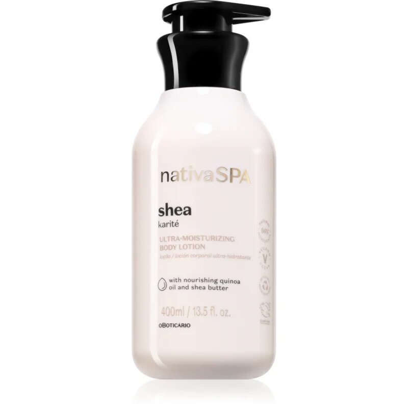 oBoticário Nativa SPA Karité lapte de corp 400 ml