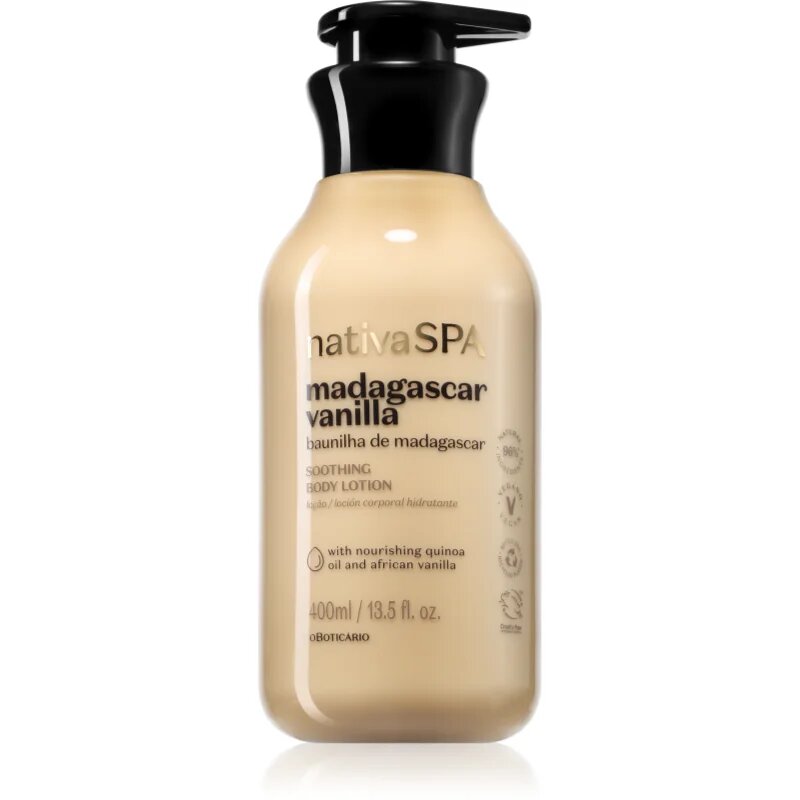 oBoticário Nativa SPA Madagascar Vanilla lapte de corp 400 ml
