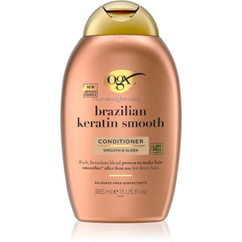 Brazilian Keratin Smooth balsam cu efect de netezire pentru un par stralucitor si catifelat 385 ml