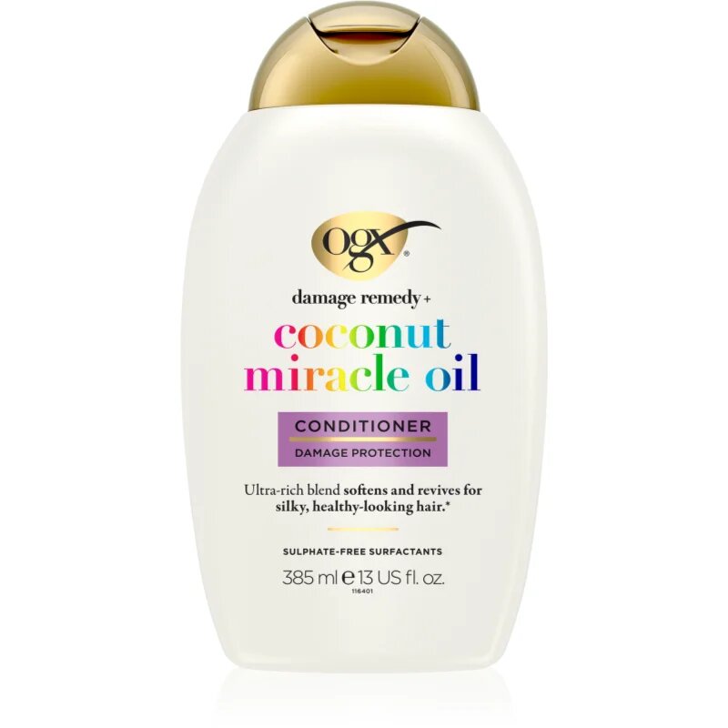 Coconut Miracle Oil balsam pentru întărirea părului cu ulei de cocos 385 ml