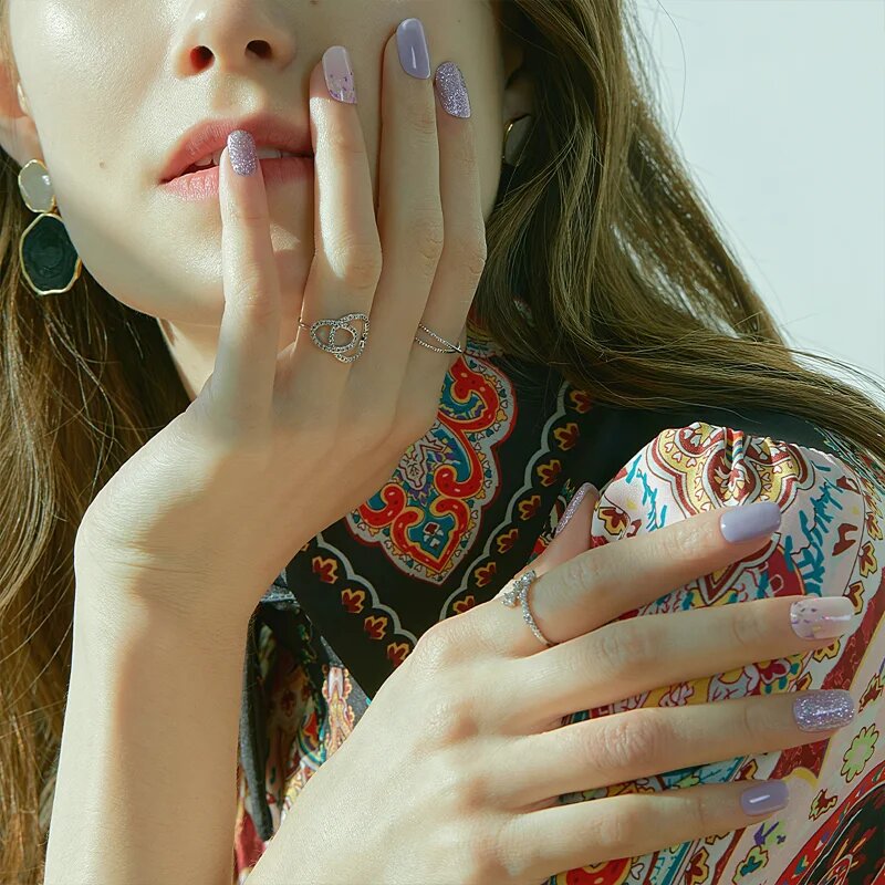 OHORA Gel Nail Sticker N Afterglow folii autocolante pentru unghii culoare ND-196 30 buc