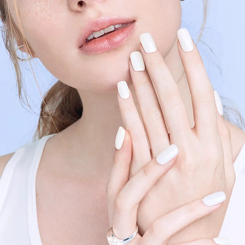 OHORA Gel Nail Sticker N Clean White folii autocolante pentru unghii culoare NB-048 1 buc