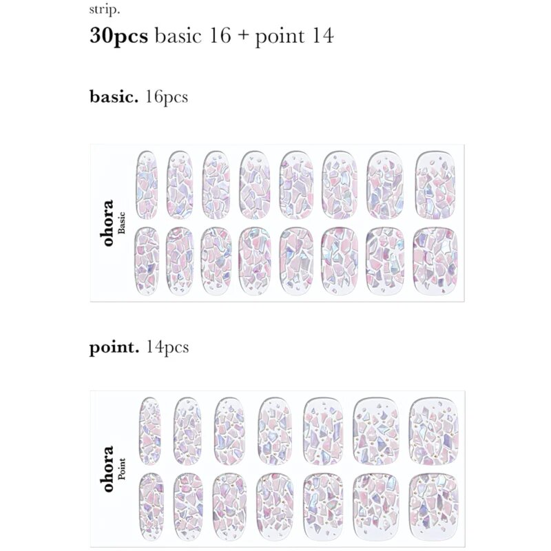 OHORA Gel Nail Sticker N Petal Rain folii autocolante pentru unghii culoare ND-351 1 buc