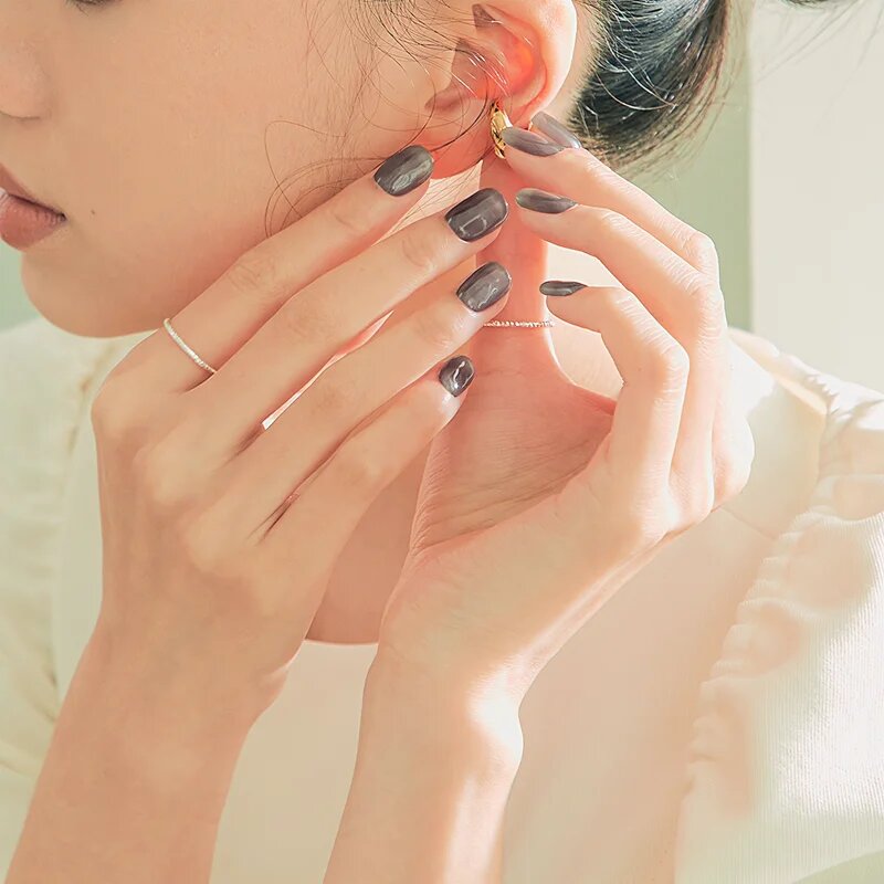 OHORA Gel Nail Sticker N Tint Black folii autocolante pentru unghii culoare NB-068 1 buc