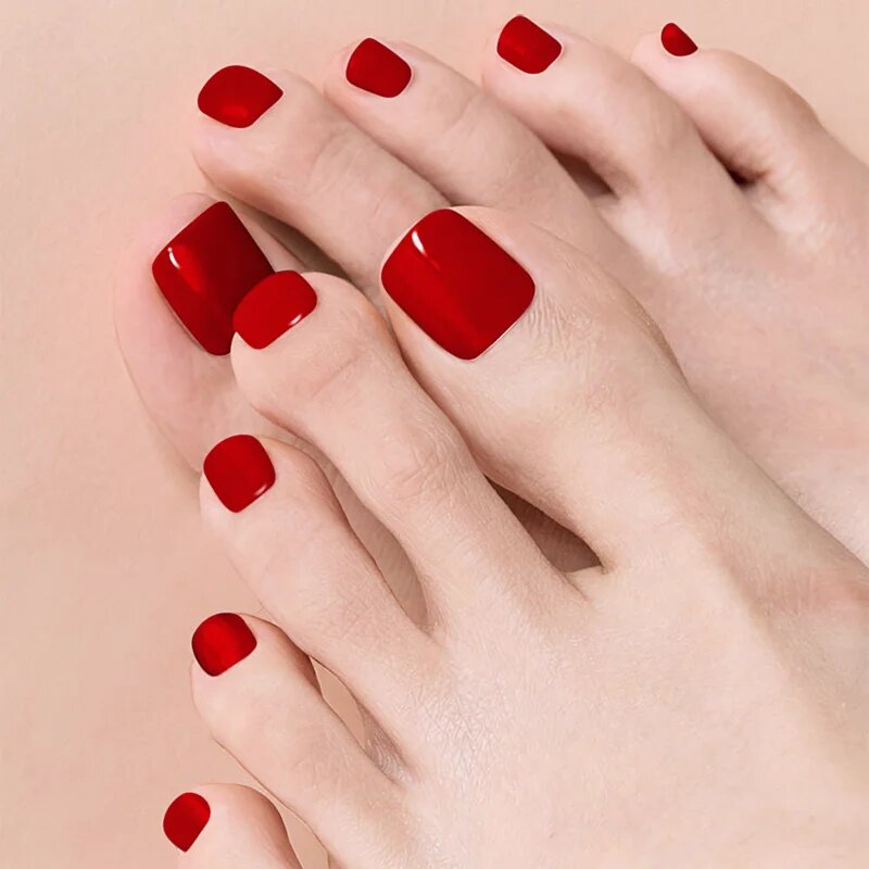 OHORA Gel Nail Sticker P Basic Pedicure folii autocolante pentru unghii pentru picioare culoare PBS-004 30 buc