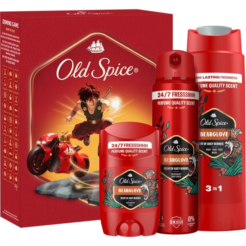 Old Spice Bearglove Anime set cadou